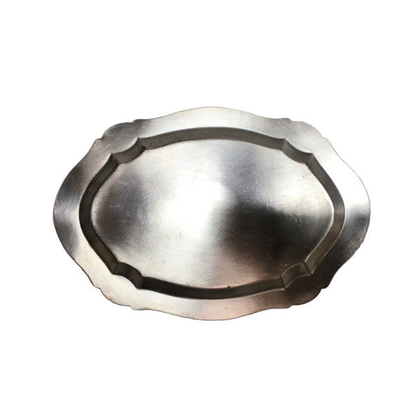 Vintage Oval Silver-Plated Platter