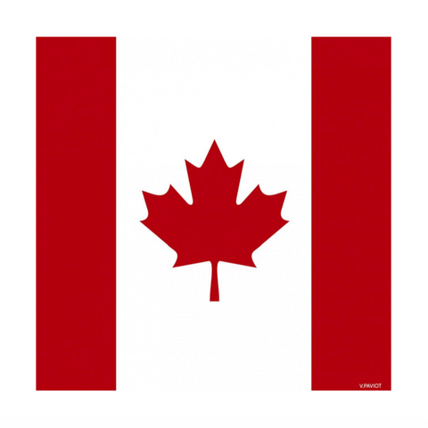 Dinner Napkins - Françoise Paviot - Canadian Flag