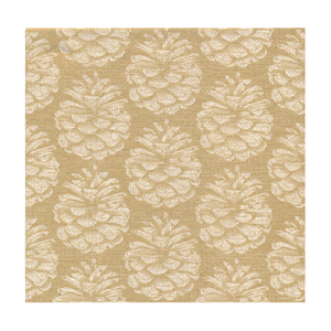 Dinner Napkins - Françoise Paviot - Pinecone Gold
