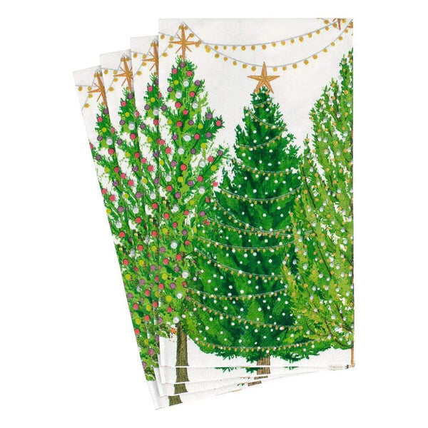 Dinner/Guest Napkins - Christmas Trees with Lights