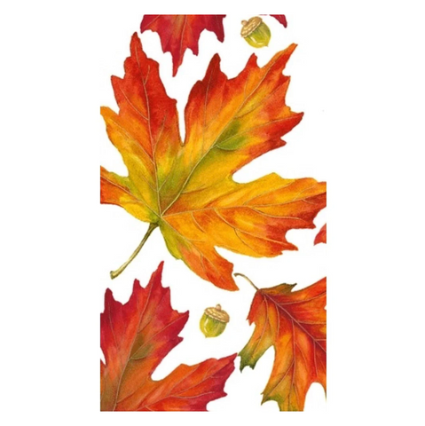 Dinner/Guest Napkins - Autumn Hues White