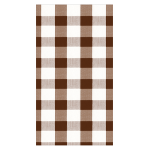 Dinner/Guest Napkins - Chocolate Gingham