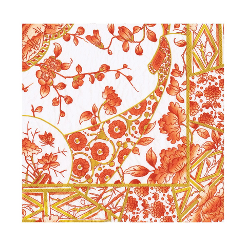 Dinner Napkins - Gilded Porcelain Coral