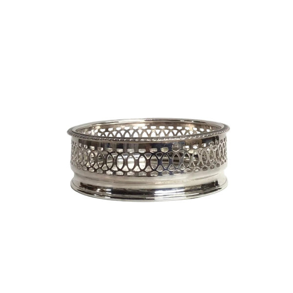 Vintage Silver Wine Coaster