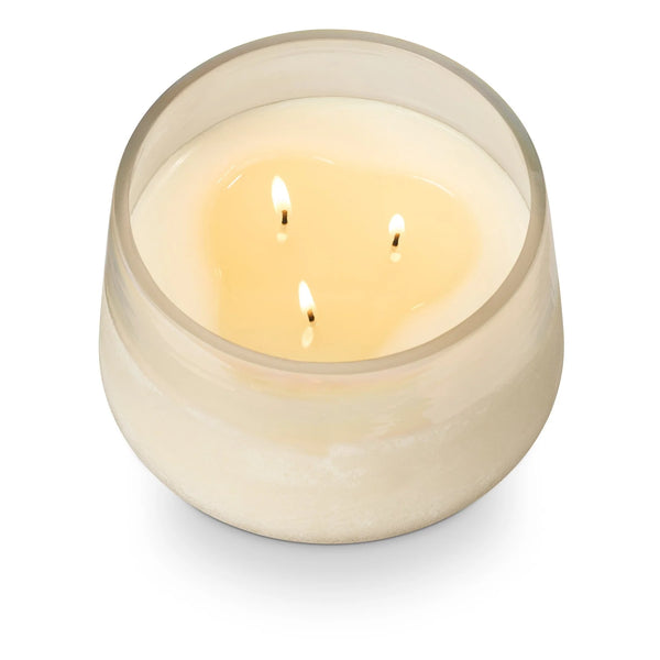 Illume Large Baltic Glass Candle - Winter White