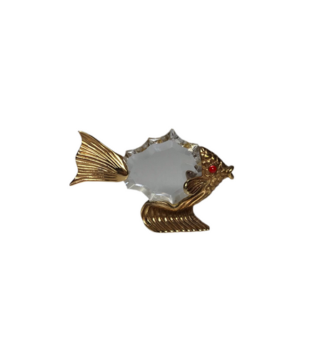 Vintage Gold Fish Figurine