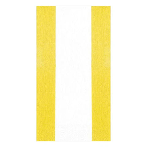 Bandol Stripe Paper Cocktail Napkins in Yellow