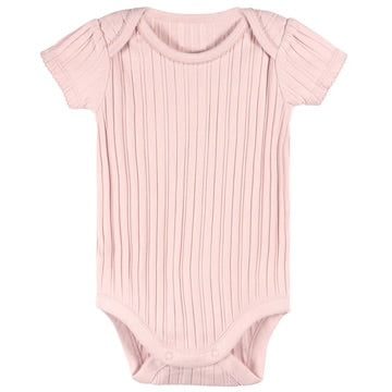 Short Sleeve Pink Bodysuits - 3pk