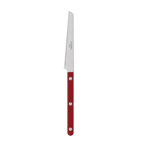 Sabre Paris Bistrot Tomato Knife - Burgundy