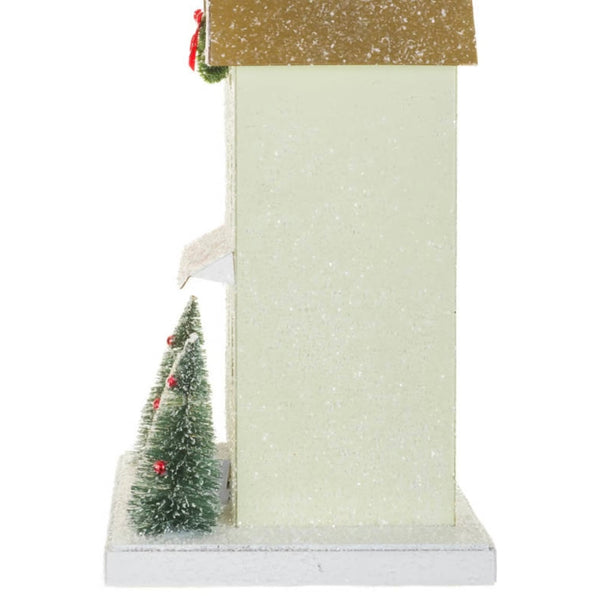 Pastel Green Card Illuminated House