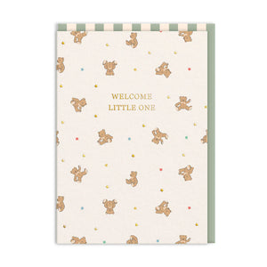 Welcome Little One Bears Card