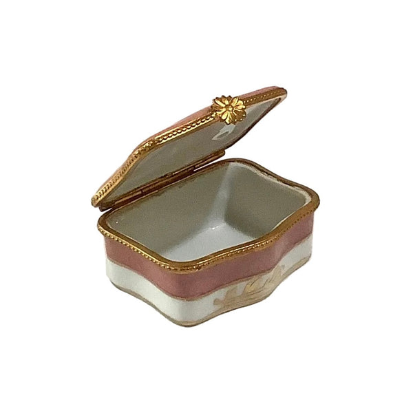 Vintage Hand-Painted French Porcelain Trinket Box