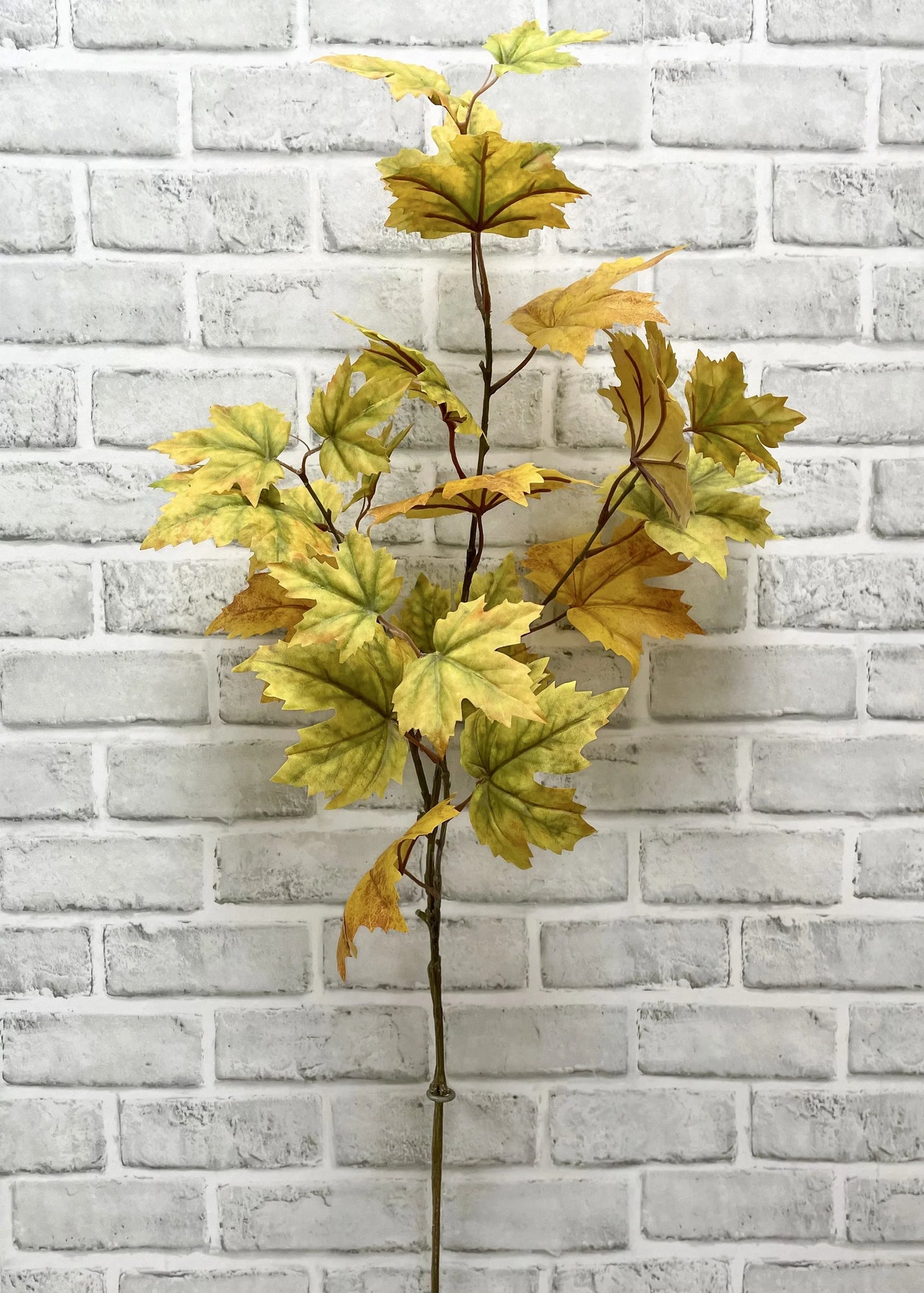 Yellow & Green Maple Leaf Spray