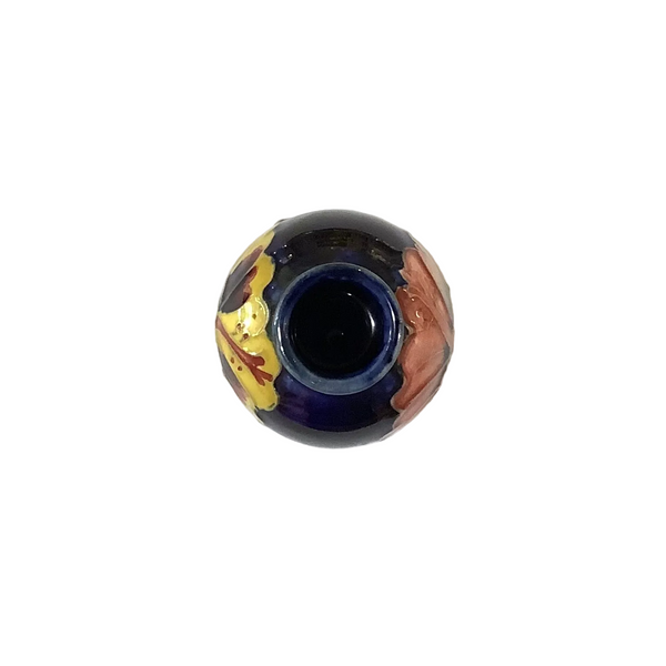 Vintage Moorcroft Pottery “Hibiscus” Miniature Vase