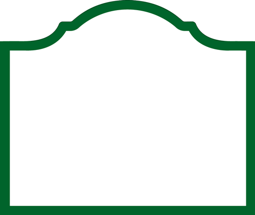 Arch Die-Cut Place Cards in Hunter Green