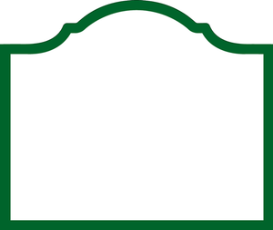 Arch Die-Cut Place Cards in Hunter Green