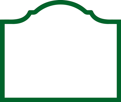 Arch Die-Cut Place Cards in Hunter Green