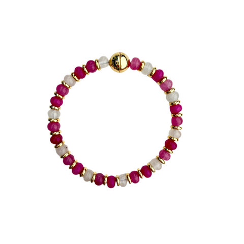 Pink & Gold Magnetic Bracelet