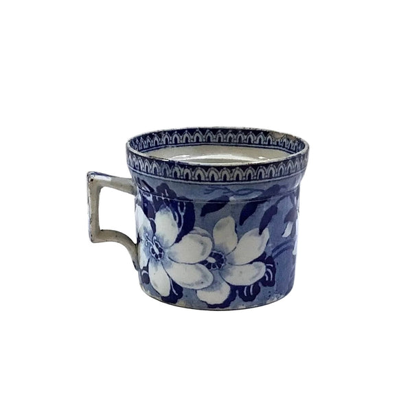 Vintage Blue & White Floral Demi-Tasse Cup