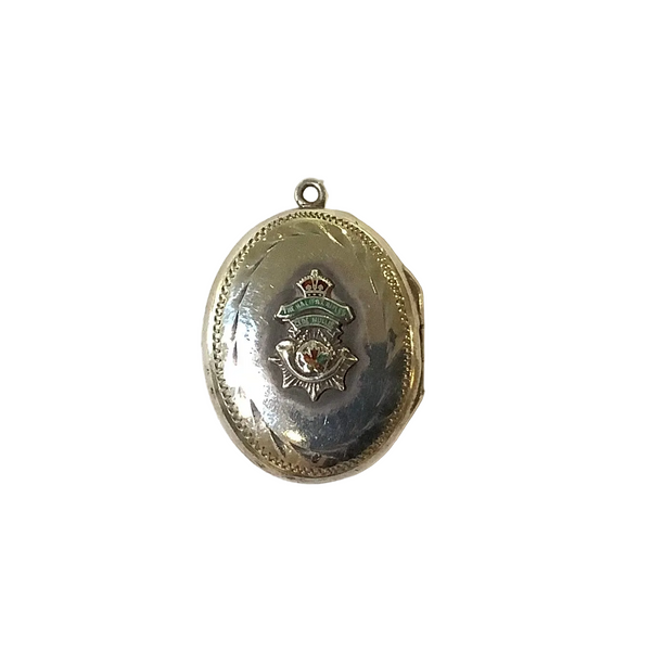 Vintage Sterling Silver Oval Locket