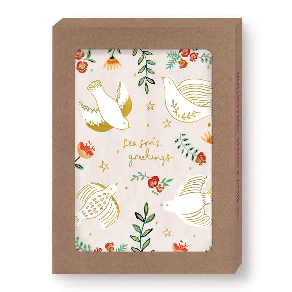 Doves Season's Greetings Boxed Holiday Cards