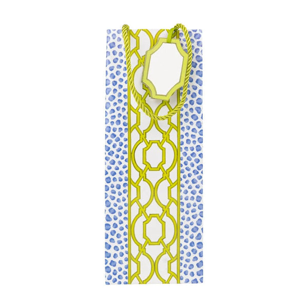 Knots And Spots Blue & Green Gift Bag