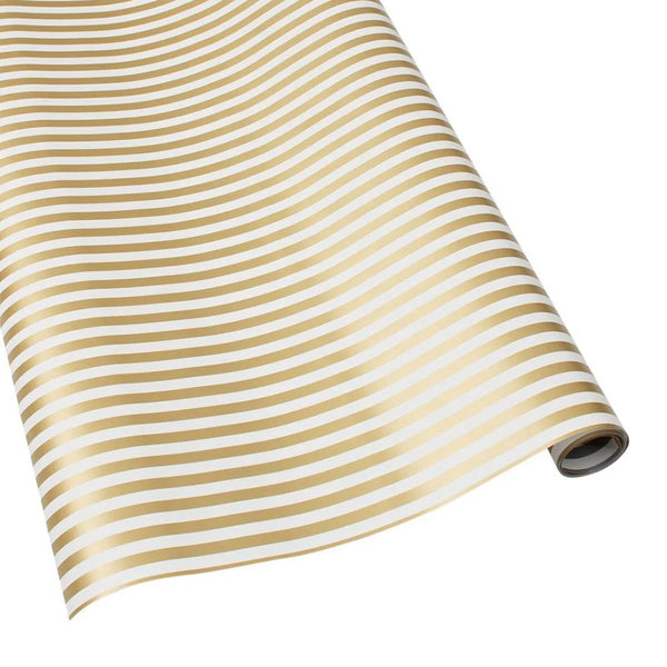 Club Stripe Gold/Silver Reversible Roll Wrap