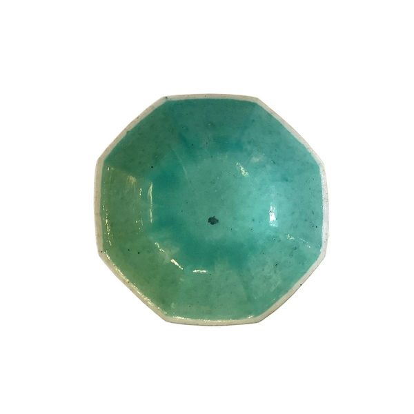 Vintage Chinese Hand-Painted Octagonal Footed Bowl I