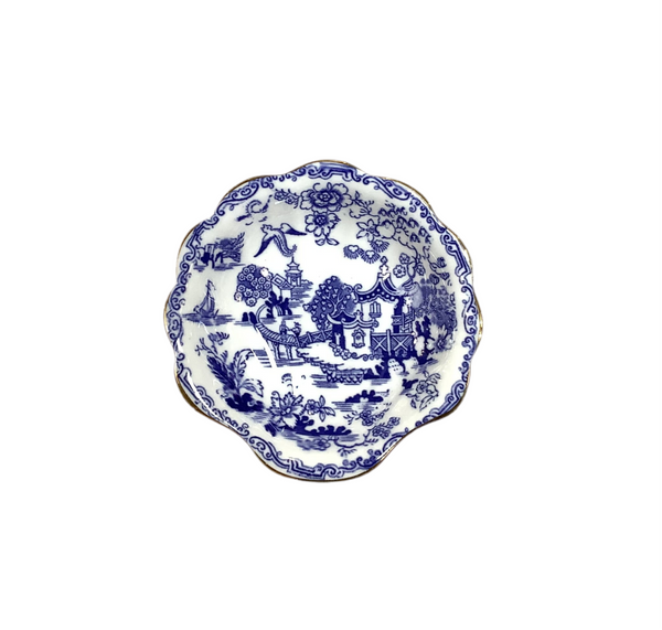 Vintage Petite Mikado Scalloped Nappy Bowl