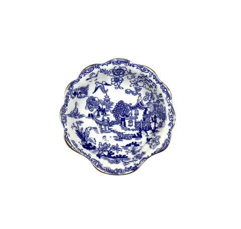 Vintage Petite Mikado Scalloped Nappy Bowl