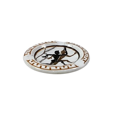 Vintage Greek-Style Ceramic Ashtray