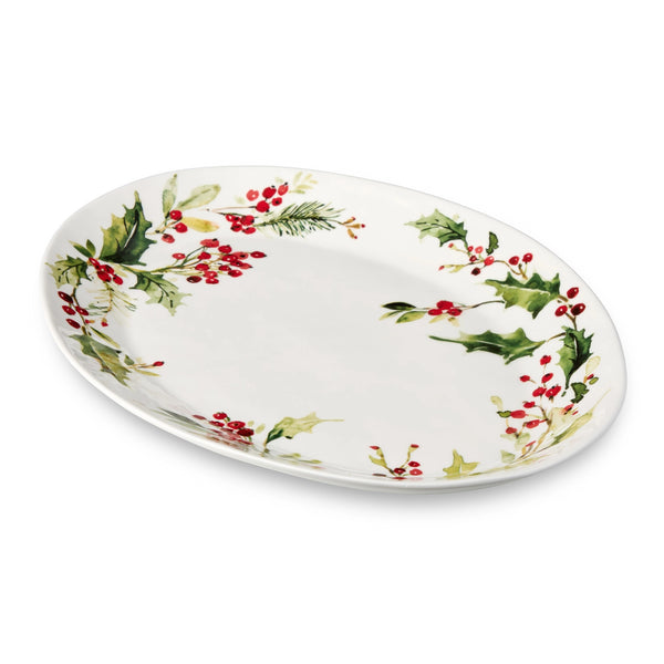 Holly and Vines Oval Platter