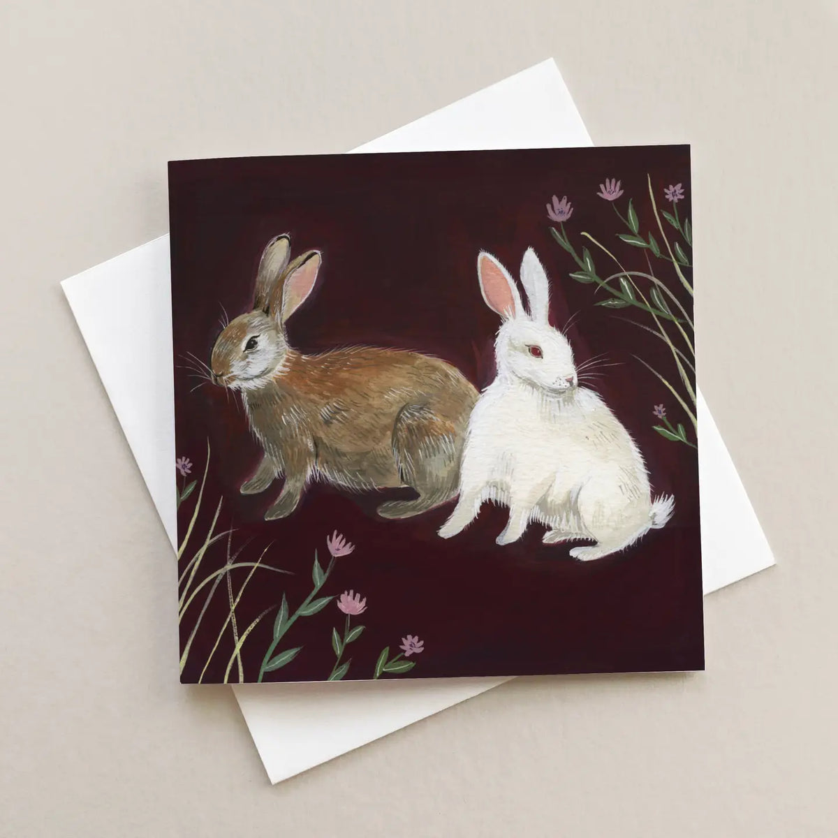 Rabbits Art Card – Jacaranda Tree & Co