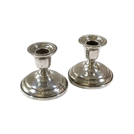 Vintage Birks Regency Silver-Plated Candlesticks Pair