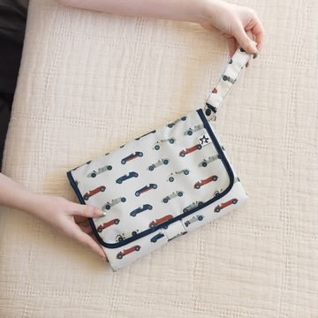 Portable Diaper Changing Pad - Vintage Cars