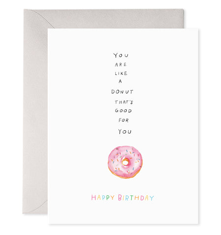 Healthy Donut Birthday Card