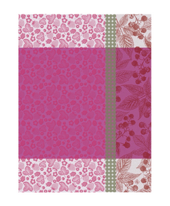 Le Jacquard Français Tea Towel - Cueillette D'Ete Pink