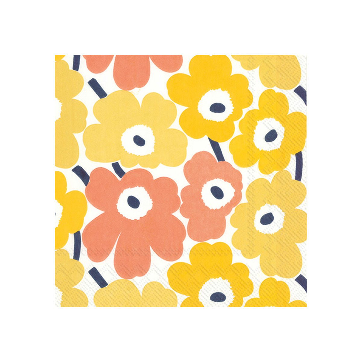 Cocktail Napkins - Marimekko Mini Unikko Yellow