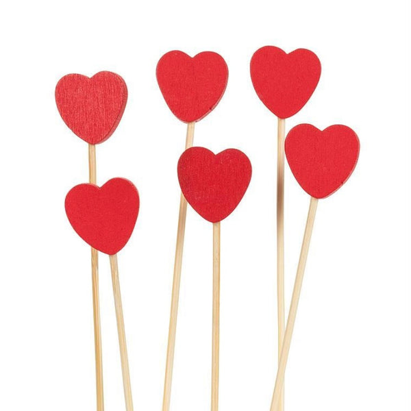 Heart Canape Picks -  100 pieces