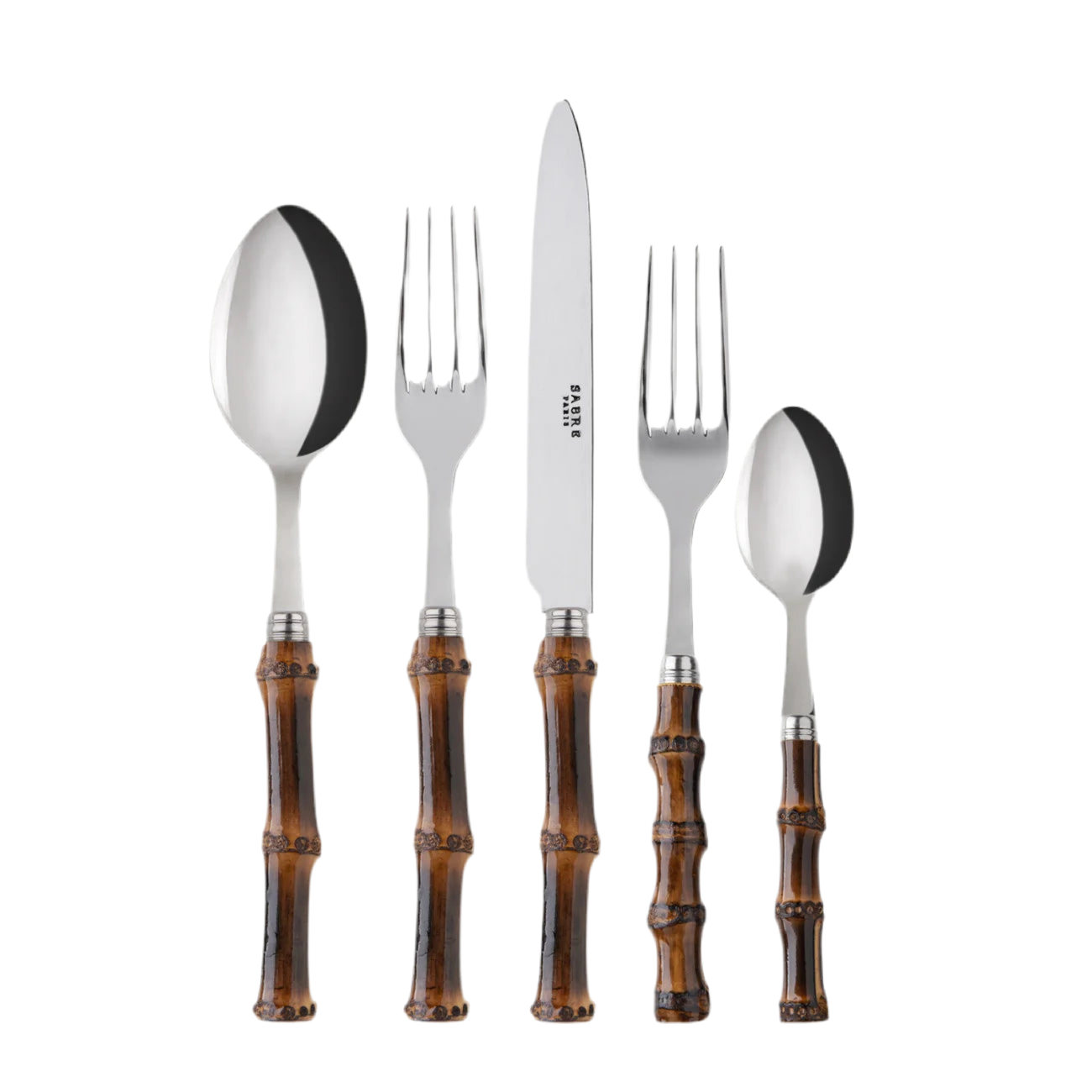 Sabre Paris Panda 5 Piece Place Setting - Dark Bamboo