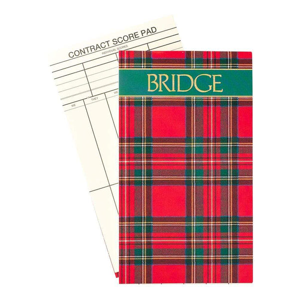Plaid Bridge Score Pad By Caspari