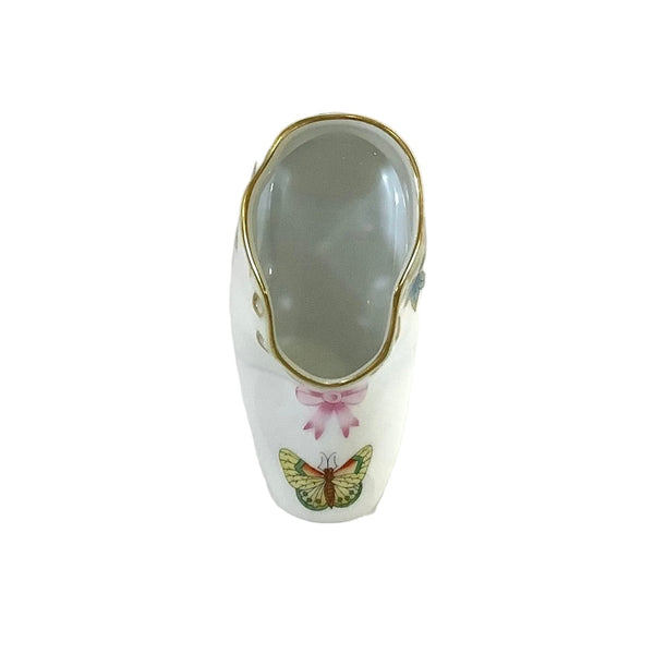 Vintage Herend Queen Victoria Porcelain Baby Shoe