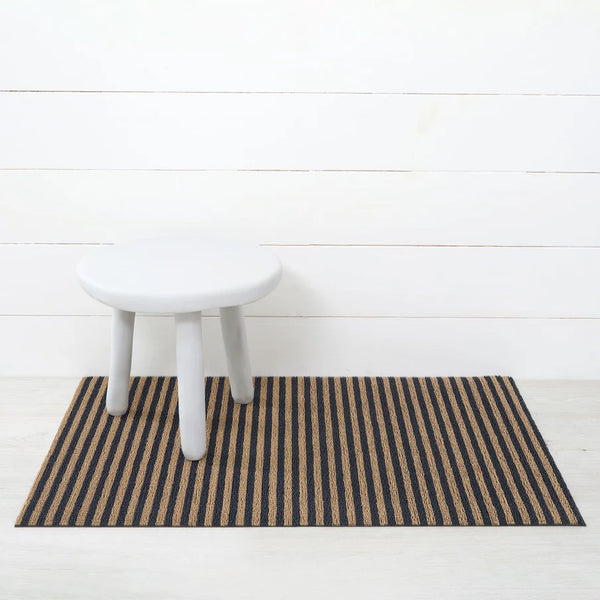 Chilewich Indoor/Outdoor Breton Stripe Shag Floor Mat - Coast