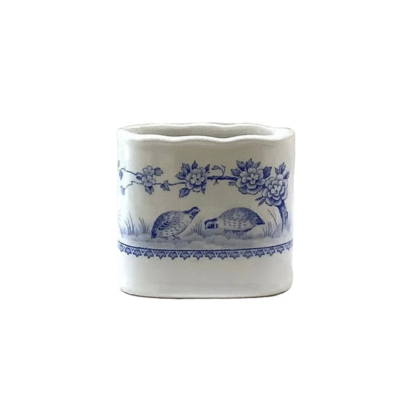 Vintage Furnivals “Quail Blue” Porcelain Match Holder