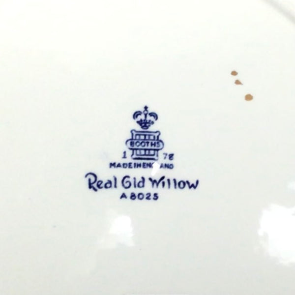 Vintage "Real Old Willow" Booths Royal Doulton England Plate