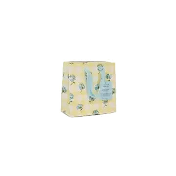 Hand Block Printed Gift Bags - Gingham Alaska