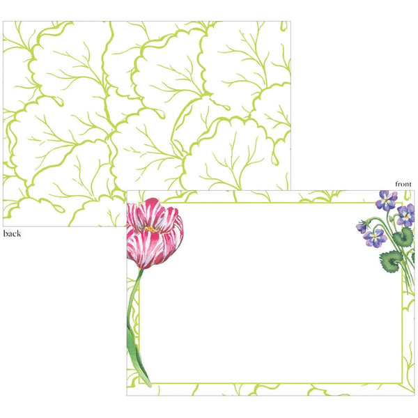 Floral Majolica Correspondence Boxed Cards s/12