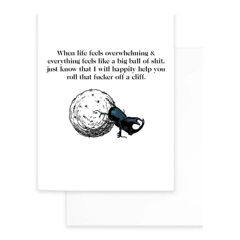 Big Ball of Shit Greeting Card