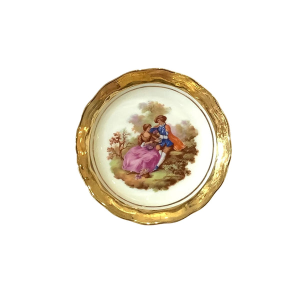 Vintage Limoges Round Pin Dish