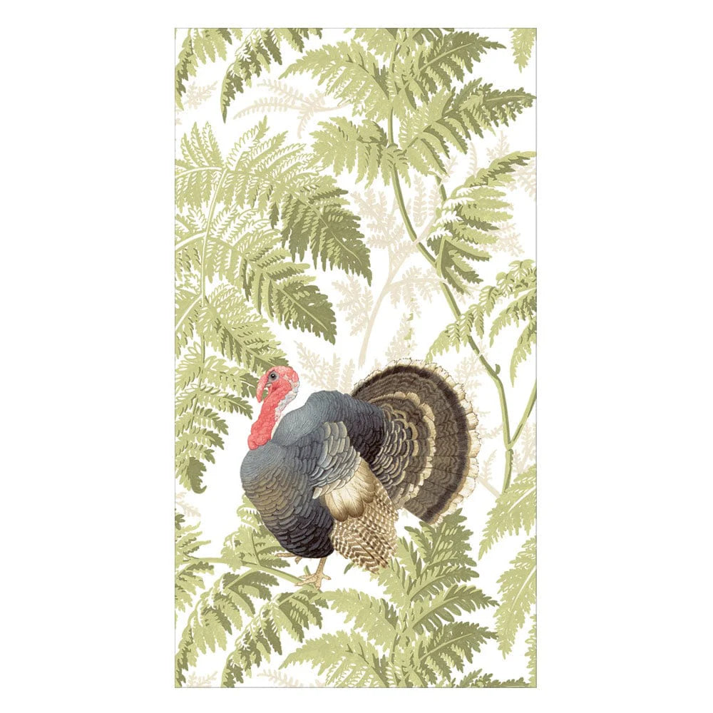 Dinner/Guest Napkins - Turkey Among Ferns